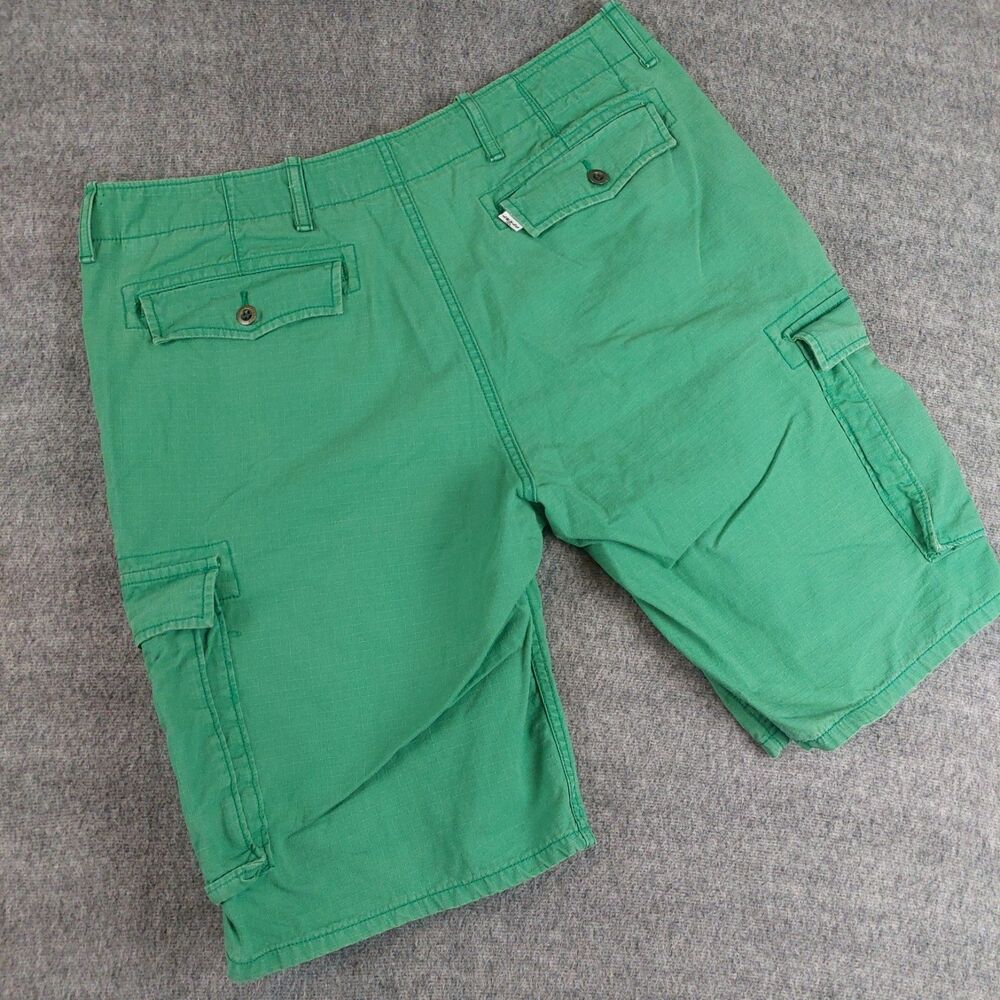 Levis Ace Cargo Ripstop Shorts Men's 34 (Fit 36) Kelly Green Skater Utility